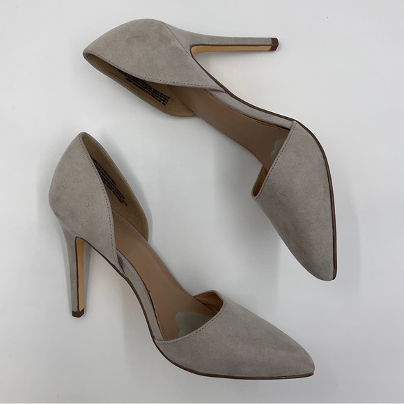 Abound Faux Suede Almond Toe 4 Inch Heels in Taupe Grey Women’s Size 8M - Picture 8 of 16